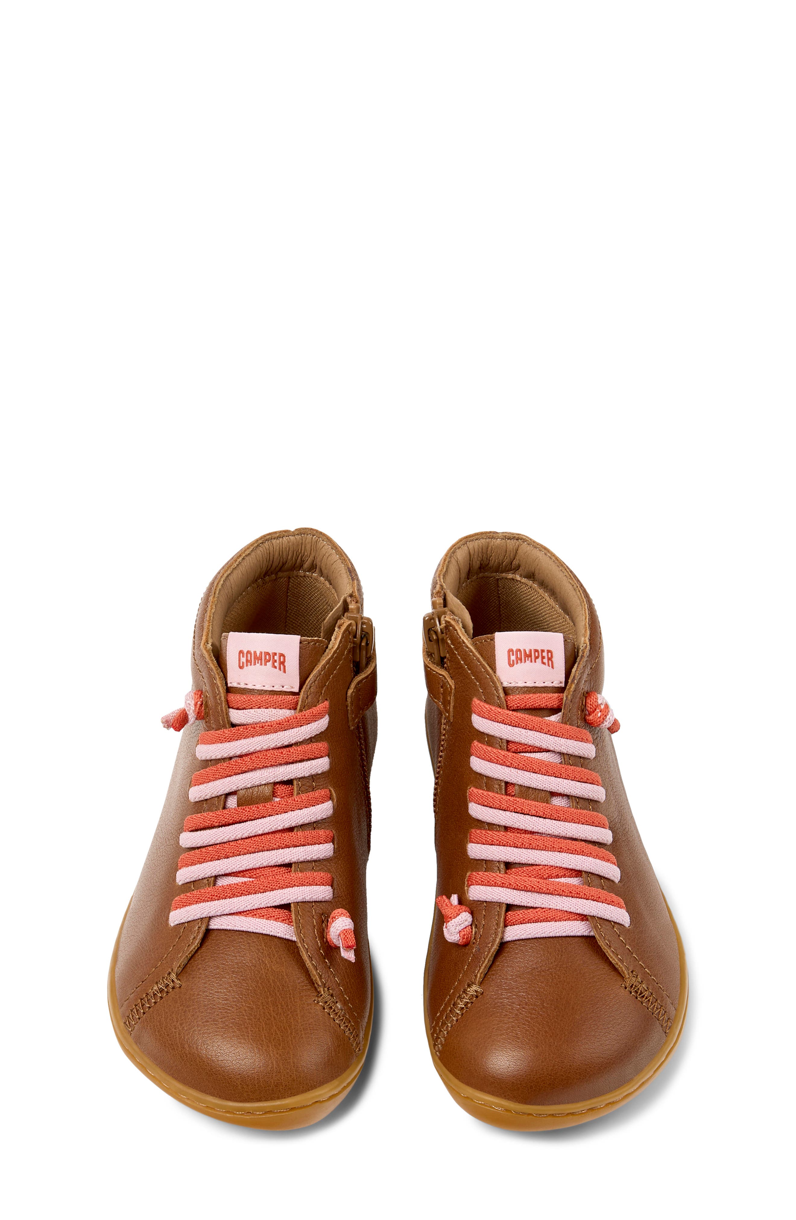 Camper Kids' Peu Cami Sneaker, Alternate, color, Brown