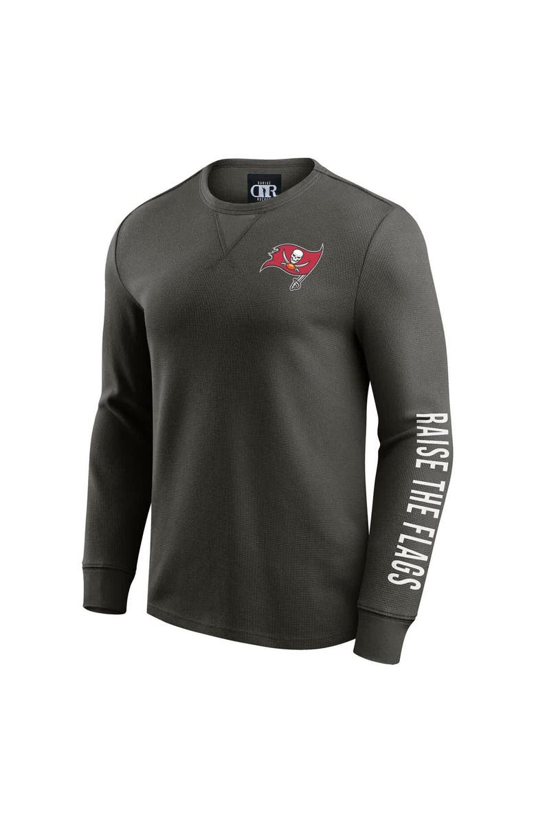 Darius Rucker Collection by Fanatics Men's Darius Rucker Collection by Fanatics Pewter Tampa Bay Buccaneers Washed Waffle-Knit Long Sleeve T-Shirt, Alternate, color, 