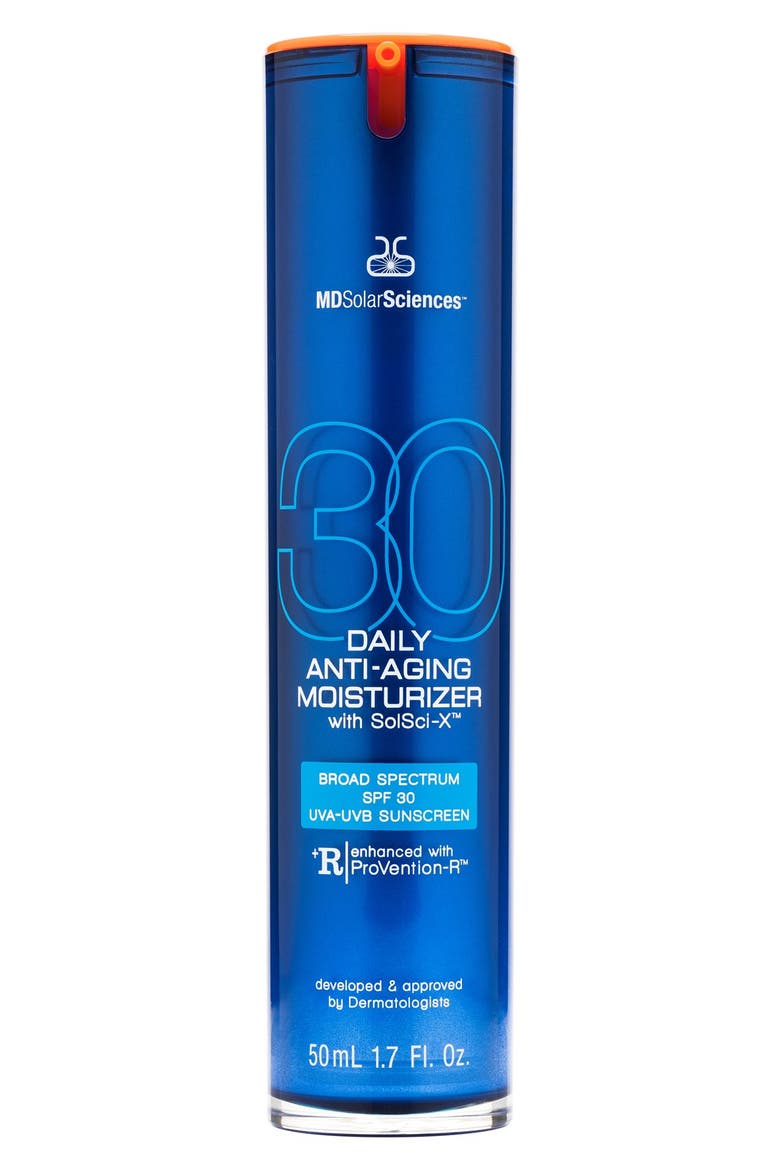 MDSolarSciences™ Daily Anti-Aging Moisturizer with SolSci-X™ Broad Spectrum SPF 30 UVA-UVB Sunscreen, Main, color, NO COLOR