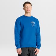 Nike Men's Nike Blue Detroit Lions Primetime Club Fleece Pullover Sweatshirt