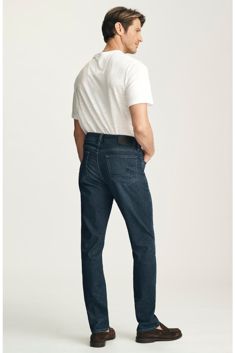 Courage Mid Rise Straight Leg Jeans, Alternate, color, DARK SPORTY