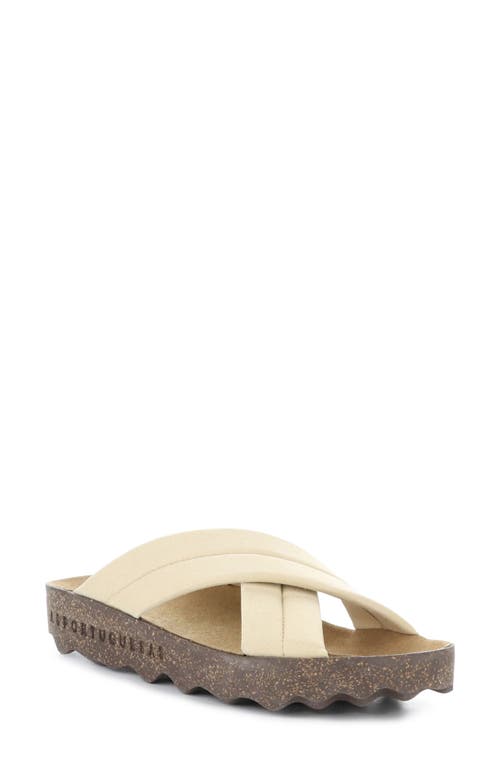 Asportuguesas By Fly London Curr Slide Sandal In Beige