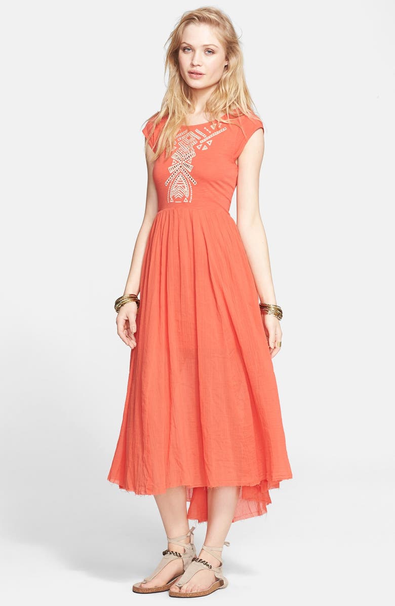 Free People 'Toosaloosa Slub Meadows' Knit Midi Dress, Main, color, 