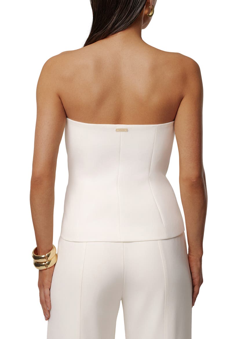Strapless Button Front Vest, Alternate, color, IVORY