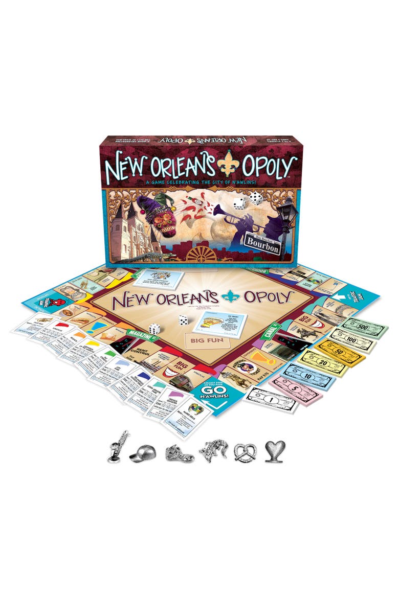 New Orleansopoly Monopoly Board Game, Main, color, Multicolored