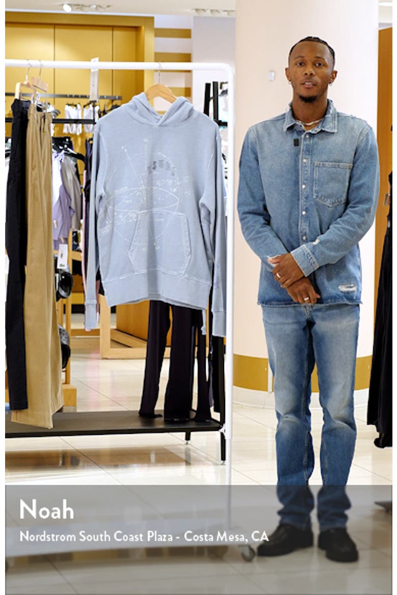 Calyx Cotton Blend Jacquard Short Sleeve Button-Up Shirt video