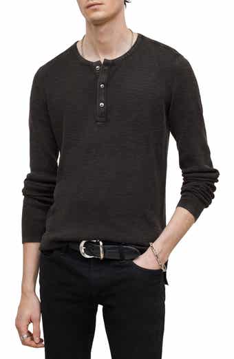 John Varvatos Memphis Waffle Long Sleeve Henley