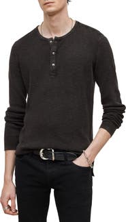 John Varvatos Memphis Waffle Long Sleeve Henley