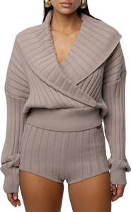 JLUXLABEL Ease Forward Knit Top