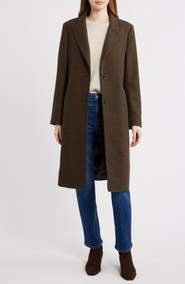 Lauren Ralph Lauren Wool Blend Tweed Coat