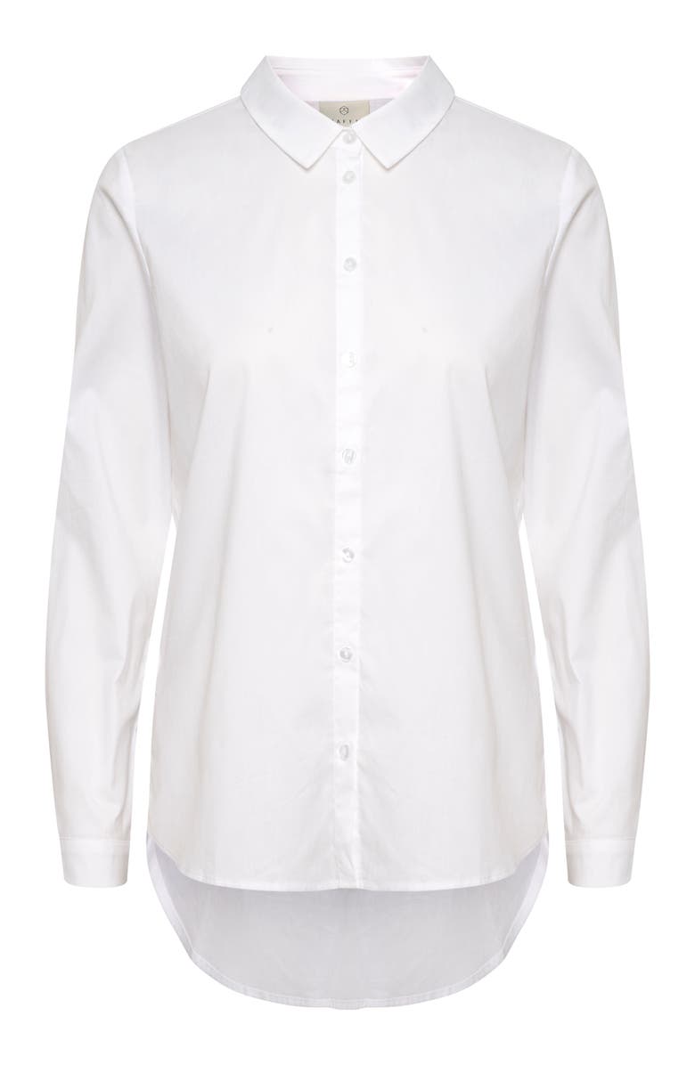 Kaffe Scarlet Long Sleeve Shirt, Alternate, color, Optical White