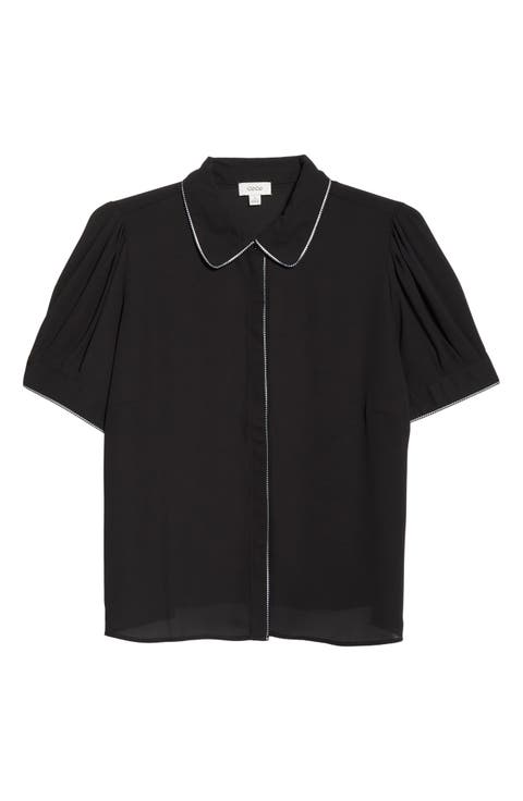 Georgette Button-Up Top