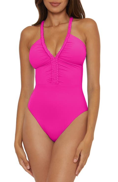 Lake Side Tie Back One-Piece Swimsuit