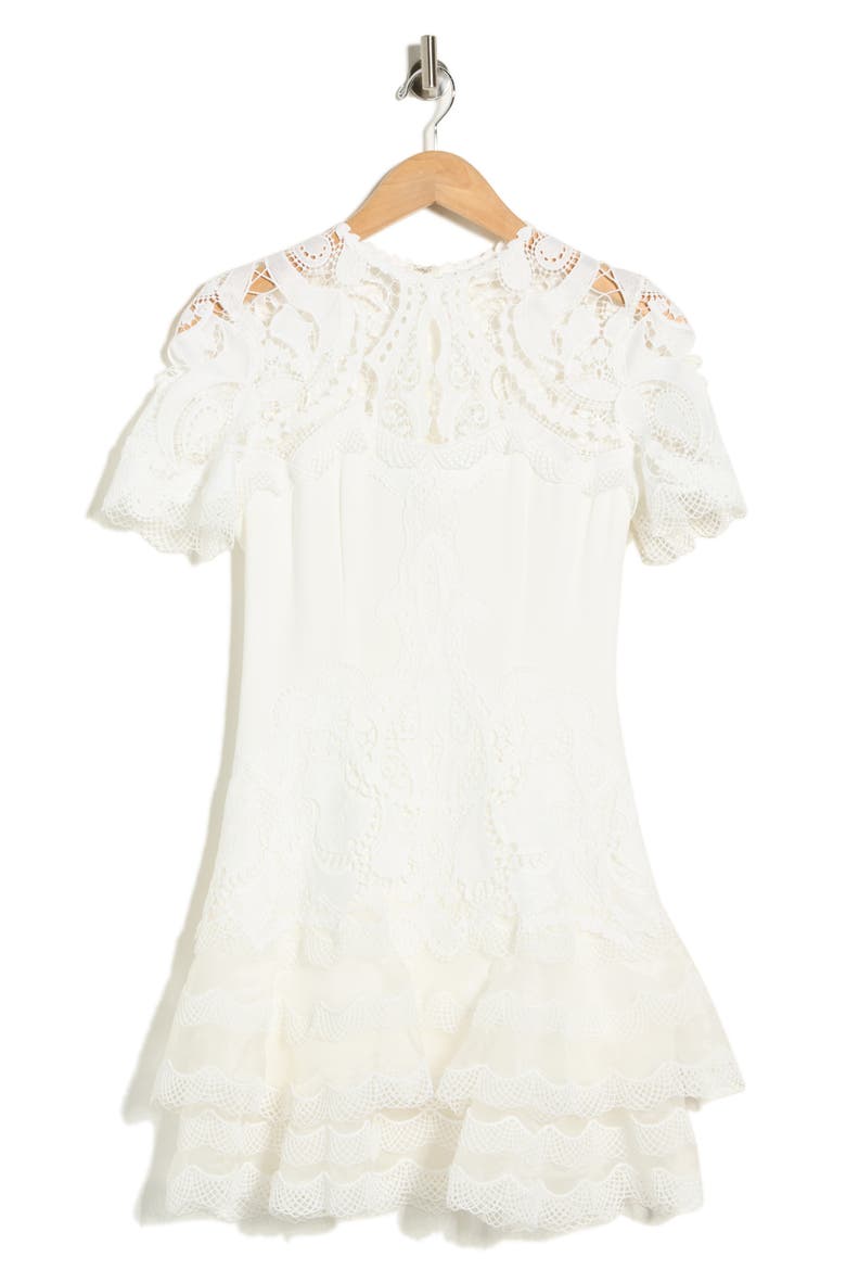 Paislee Lace Dress, Alternate, color, WHITE