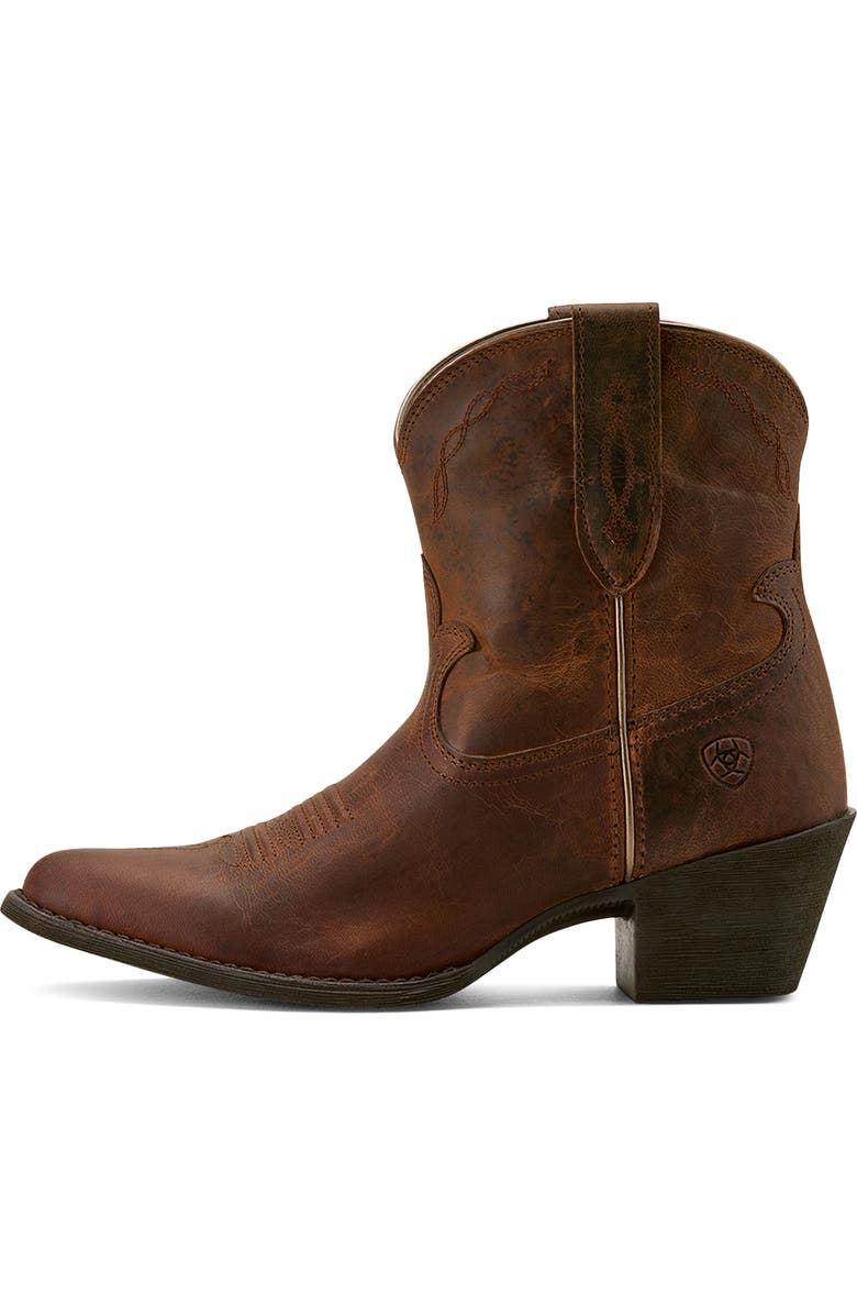 Ariat Maggie J Toe Short Western Boot, Alternate, color, Sassy Brown