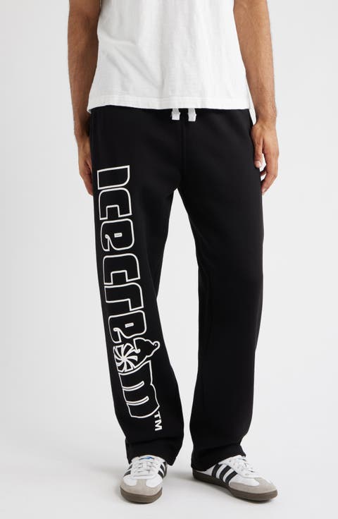 Vertical Logo Cotton French Terry Graphic Sweatpants