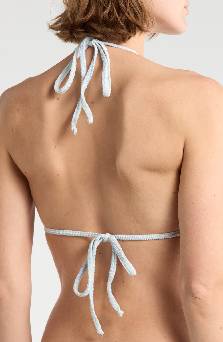 Dippin Daisys Palm Triangle Bikini Top, Alternate, color, Something Blue