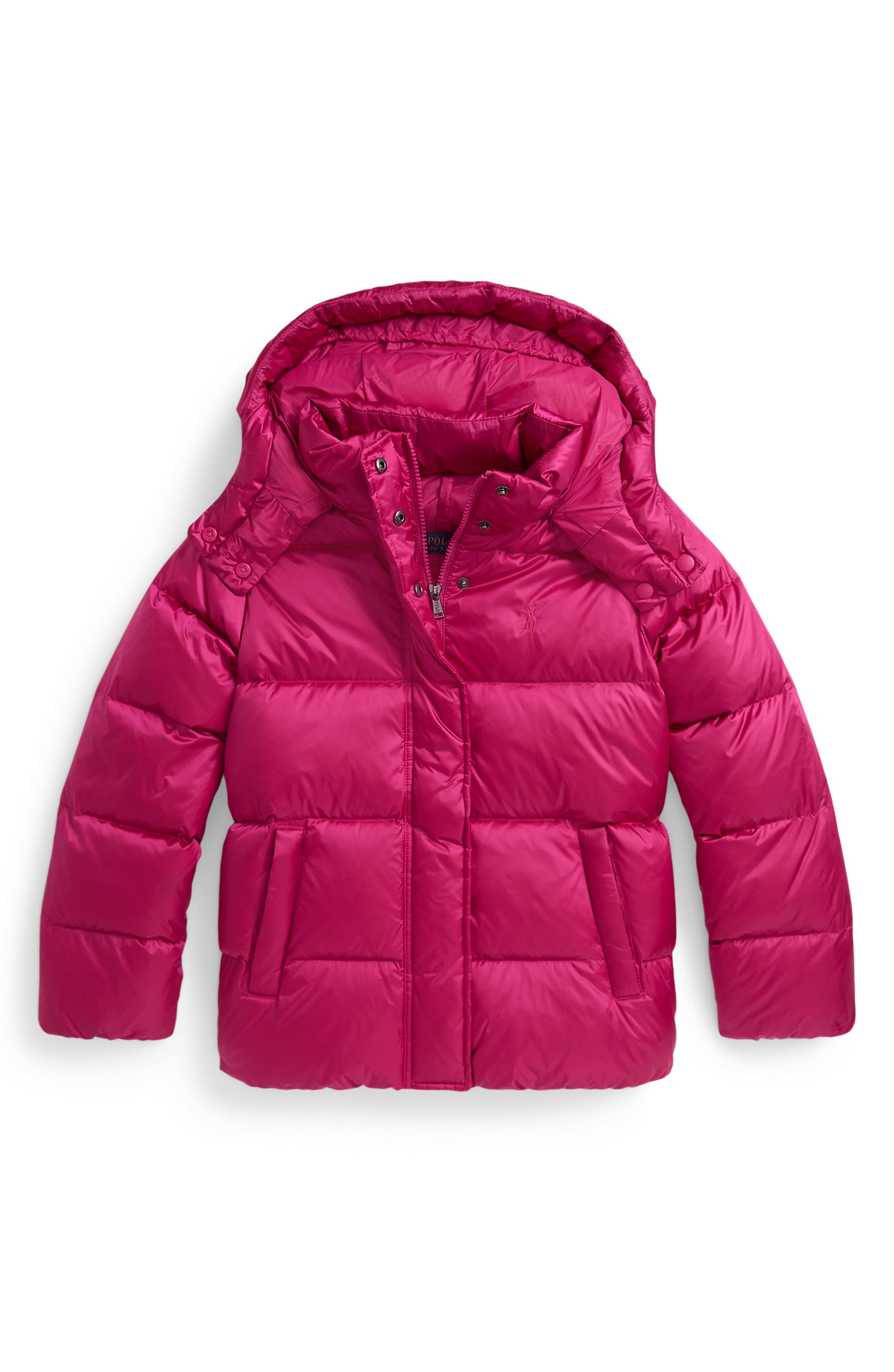 Polo Ralph Lauren Kids' Animated Down Puffer Jacket with Removable Hood