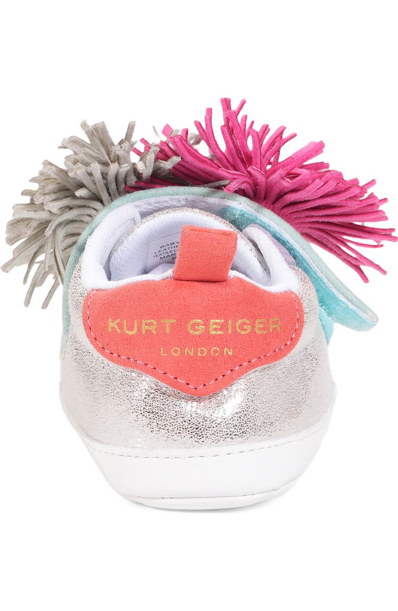 Kurt Geiger London Laney Fringe Sneaker, Alternate, color, Silver Multi