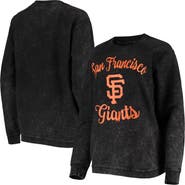 G-III 4HER BY CARL BANKS Women's G-III 4Her by Carl Banks Black San Francisco Giants Script Comfy Cord Pullover Sweatshirt