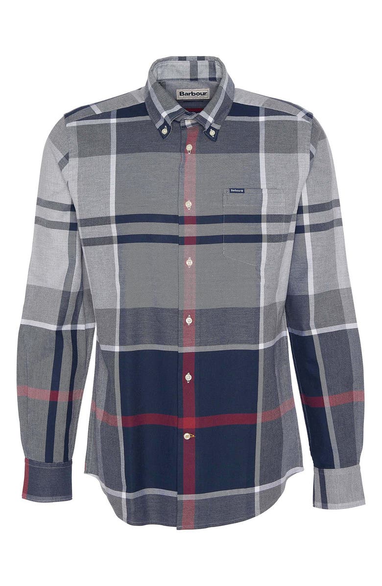 Barbour Dunoon Plaid Slim Fit Button-Down Shirt, Alternate, color, 
