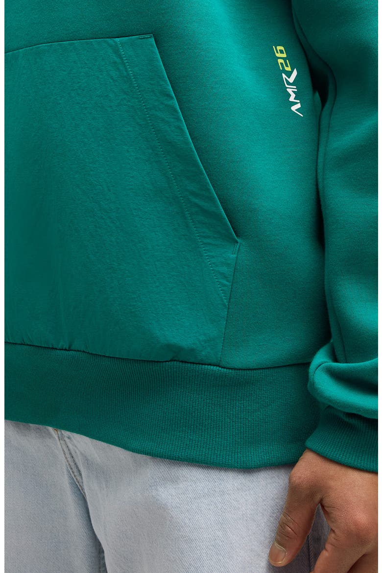 x AMF1 Replica Performance Graphic Hoodie, Alternate, color, GREEN LUX