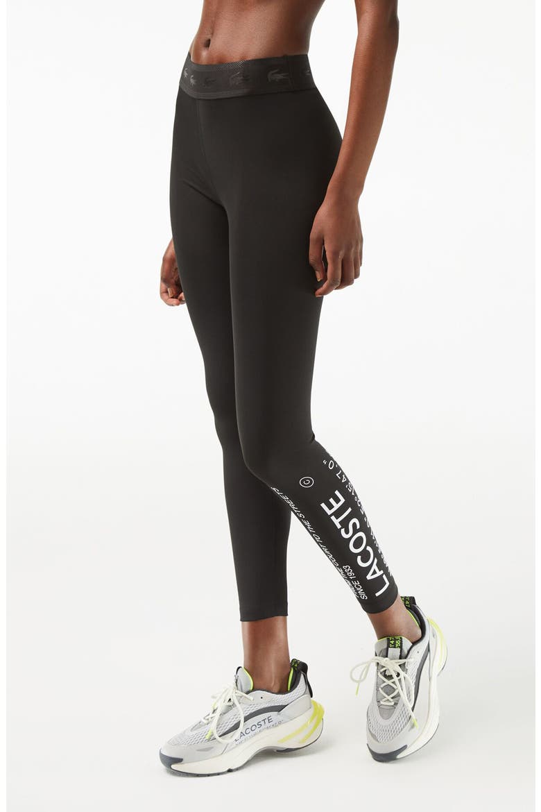 Logo Leggings, Alternate, color, BLACK