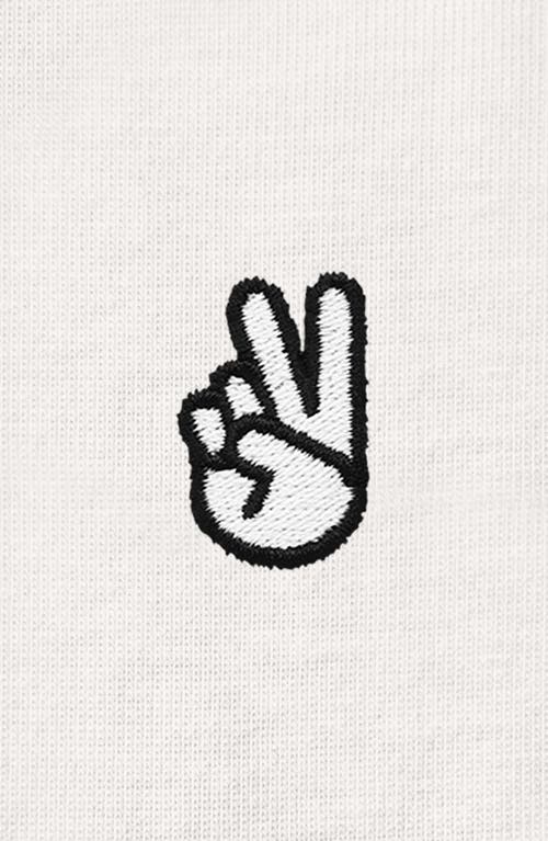 Dalix Womens Peace Sign Jersey Relaxed Tee
