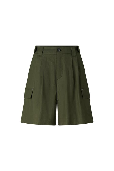 Linen Mix Cargo Shorts Hanny