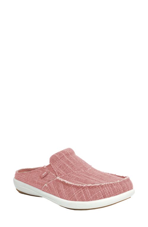 Revitalign Siesta Orthotic Canvas Slip-on Shoe In Rose Tan