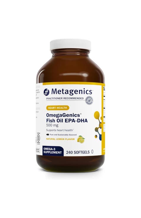 OmegaGenics High Potency EPA-DHA Fish Oil Supplement 240 Softgels