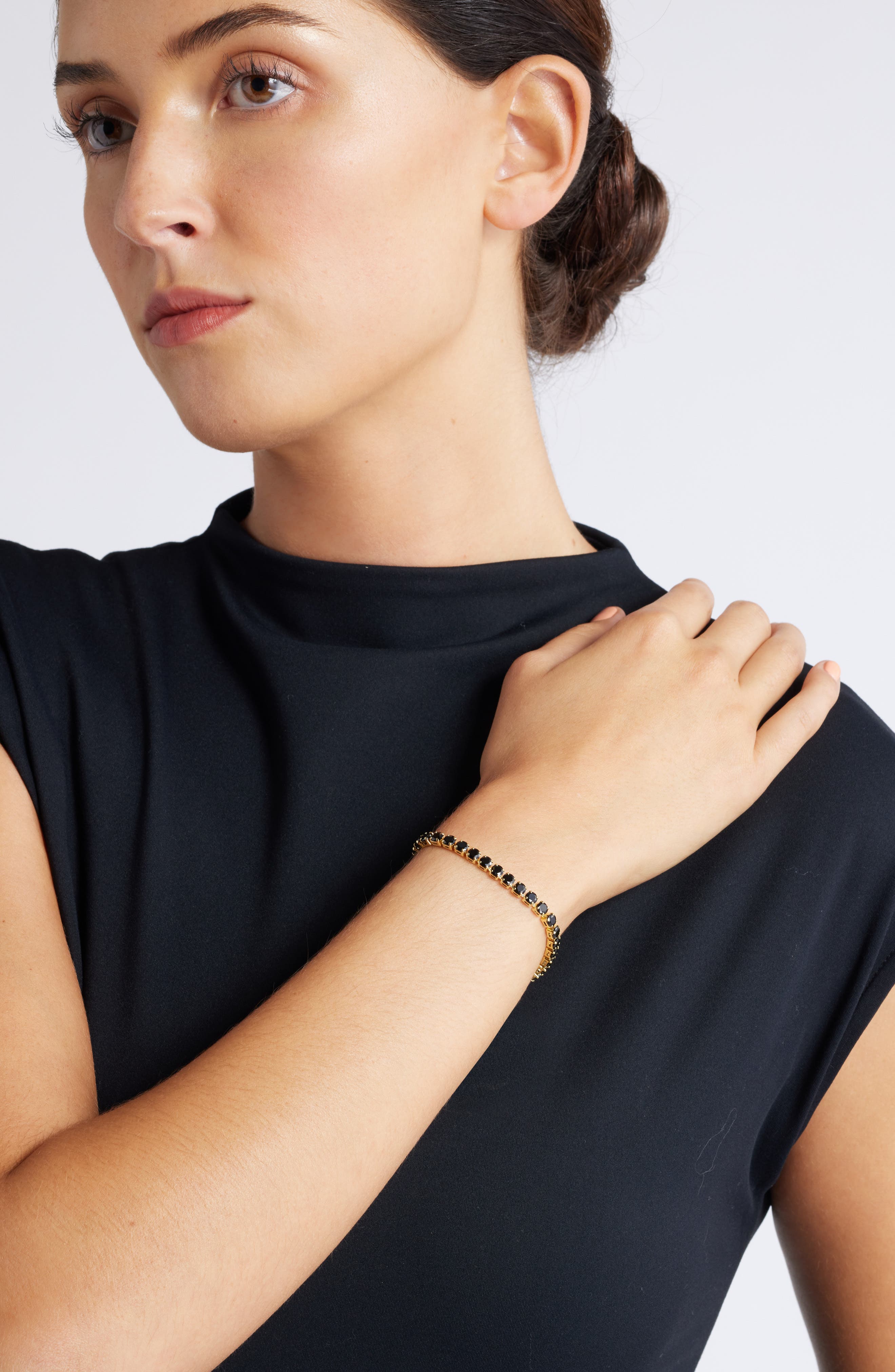 Женские аксессуары Nordstrom Cubic Zirconia Tennis Bracelet — фото 2