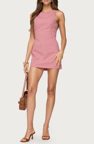 EDIKTED Macee Gingham Sleeveless Romper