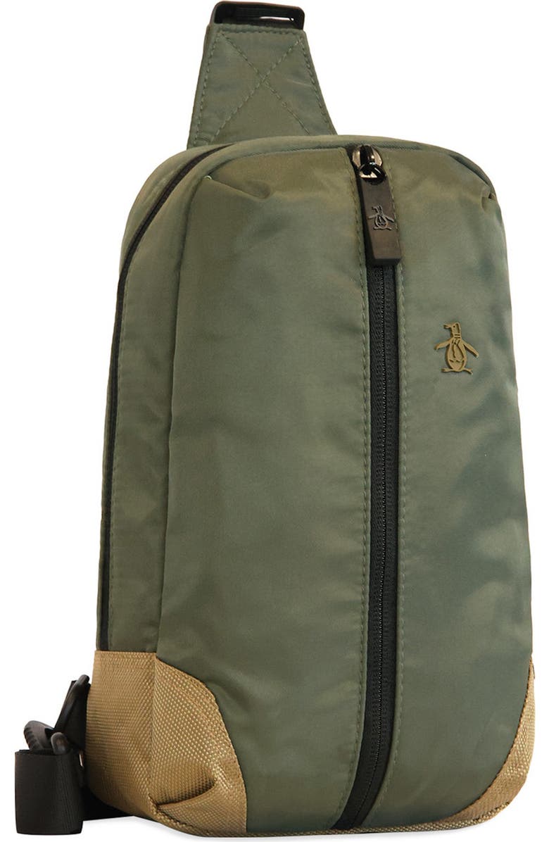 Original Penguin Sling Bag, Alternate, color, Bettle/ Travertine