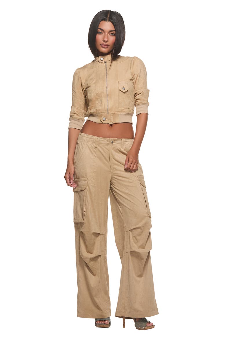Effie Bomber Jacket, Alternate, color, BROWN