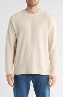 Vince Herringbone Cotton French Terry Sweatshirt