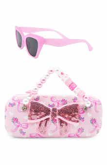 OMG Accessories Kids' Sunglasses & Bow Case Set