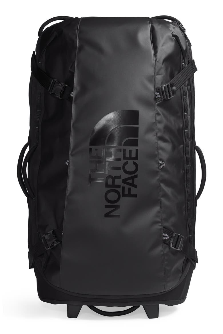 Base Camp Rolling Thunder 36 Inch Rolling Suitcase, Main, color, TNF BLACK/ TNF WHITE-NPF