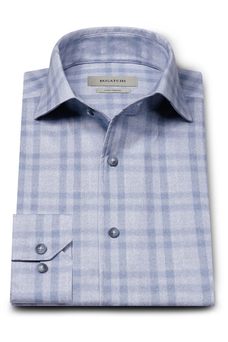 Devon OoohCotton® Plaid Button-Up Shirt, Alternate, color, HAZY BLUE