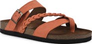 White Mountain Footwear Hazy Leather Footbed Sandal