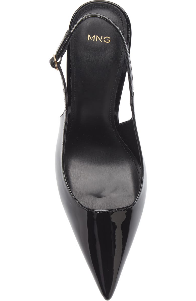 MANGO Pietra Slingback Pointed Toe Pump, Alternate, color, Black
