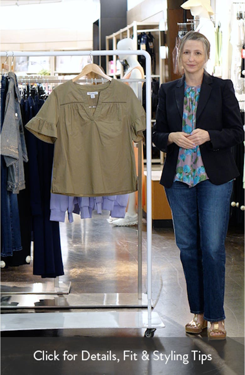 Oceana Isle Flutter Sleeve Top, sales video thumbnail