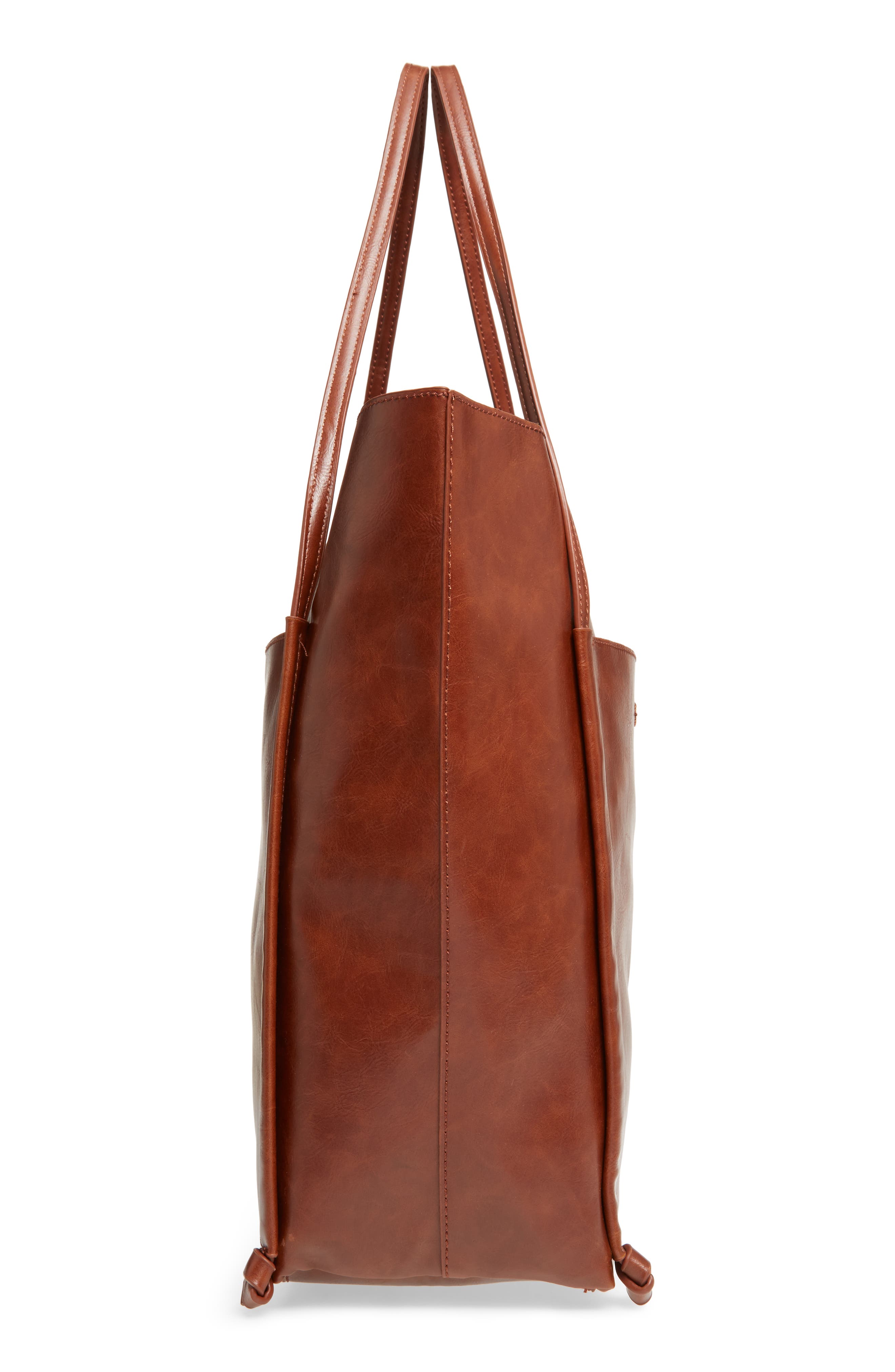 Harley Faux Leather Tote, Alternate, color, WHISKEY