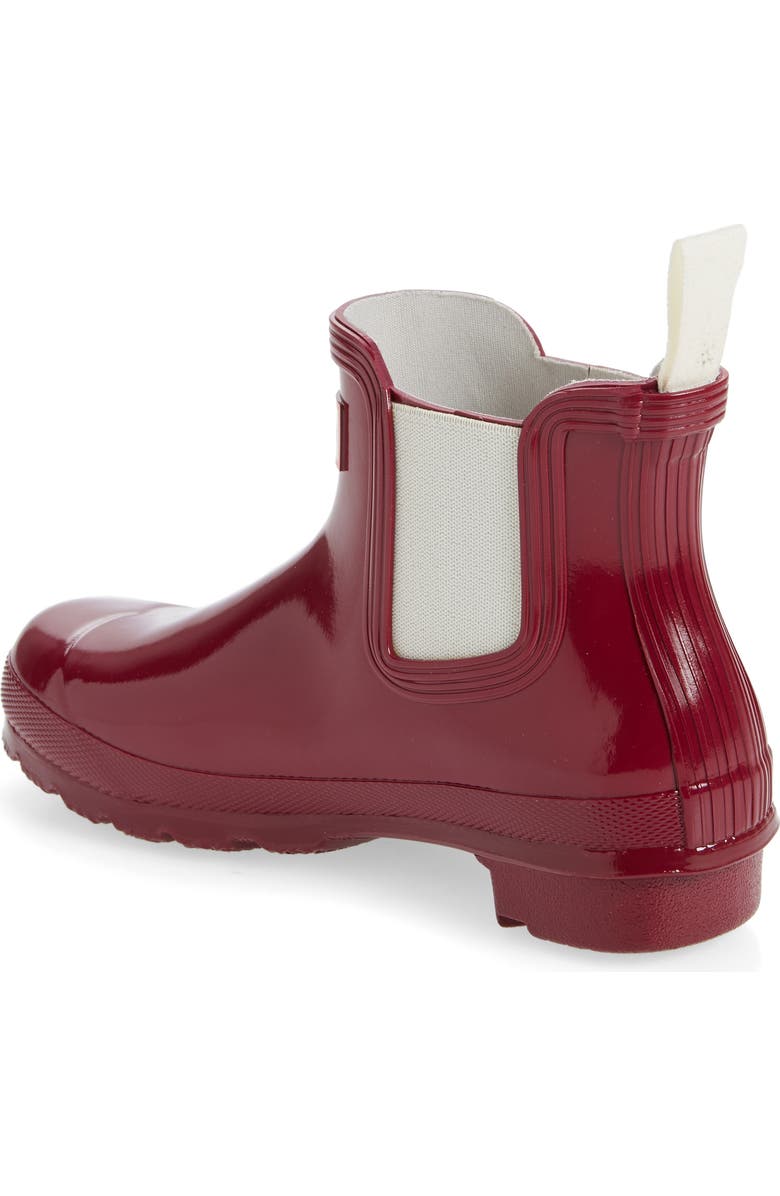 Hunter Original Gloss Waterproof Chelsea Boot, Alternate, color,