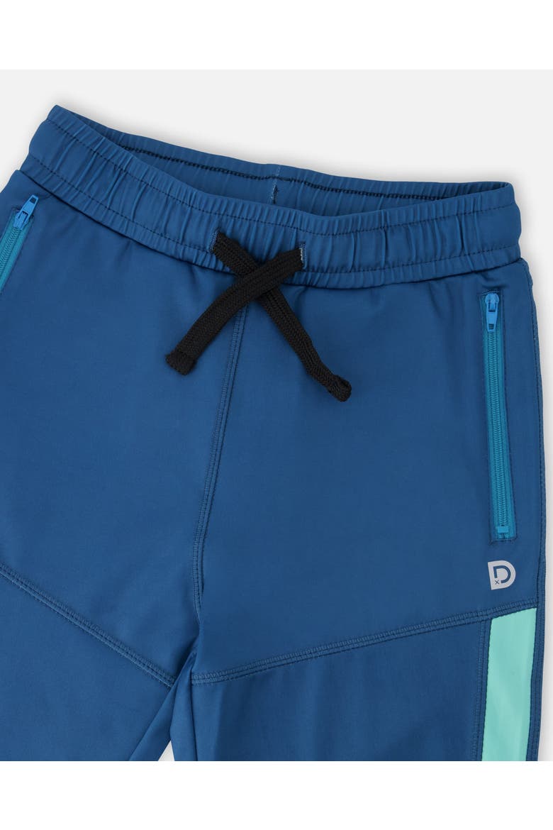 Athletic Pants in Recycled Polyester, Alternate, color, Teal