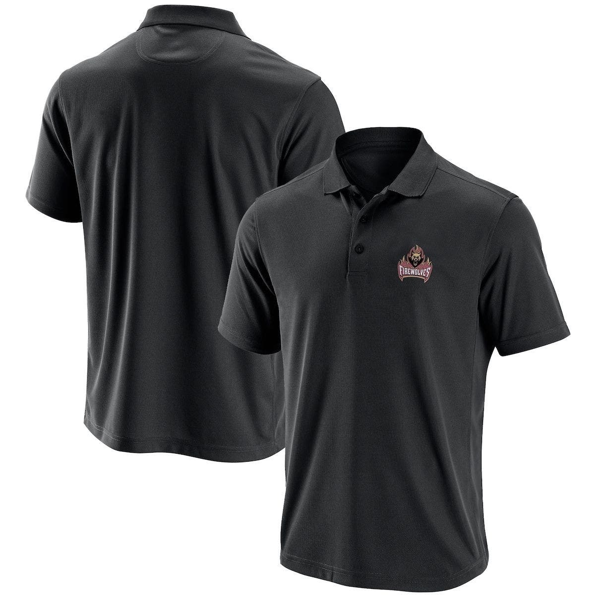 ADPRO Sports Men's Black Albany FireWolves Primary Logo Polo (Men ...