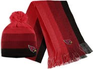 WEAR by Erin Andrews Women's WEAR by Erin Andrews Cardinal Arizona Cardinals Ombre Pom Knit Hat and Scarf Set