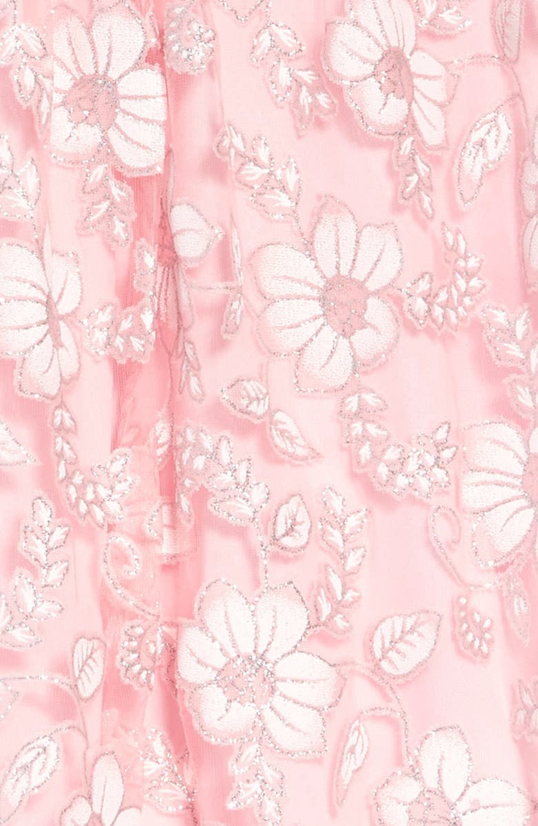 Frais Floral Overlay Fit & Flare Dress, Alternate, color, 