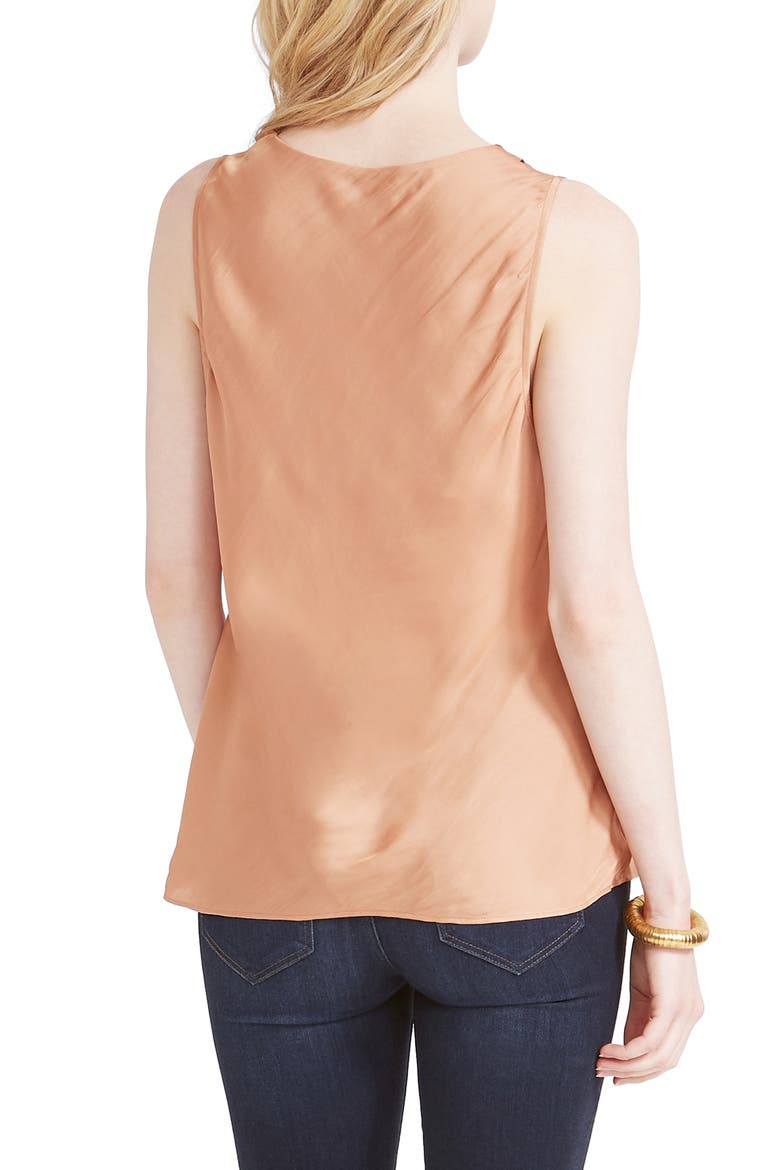 Destination Crinkle Cowl Neck Top, Alternate, color, SOFT COPPER