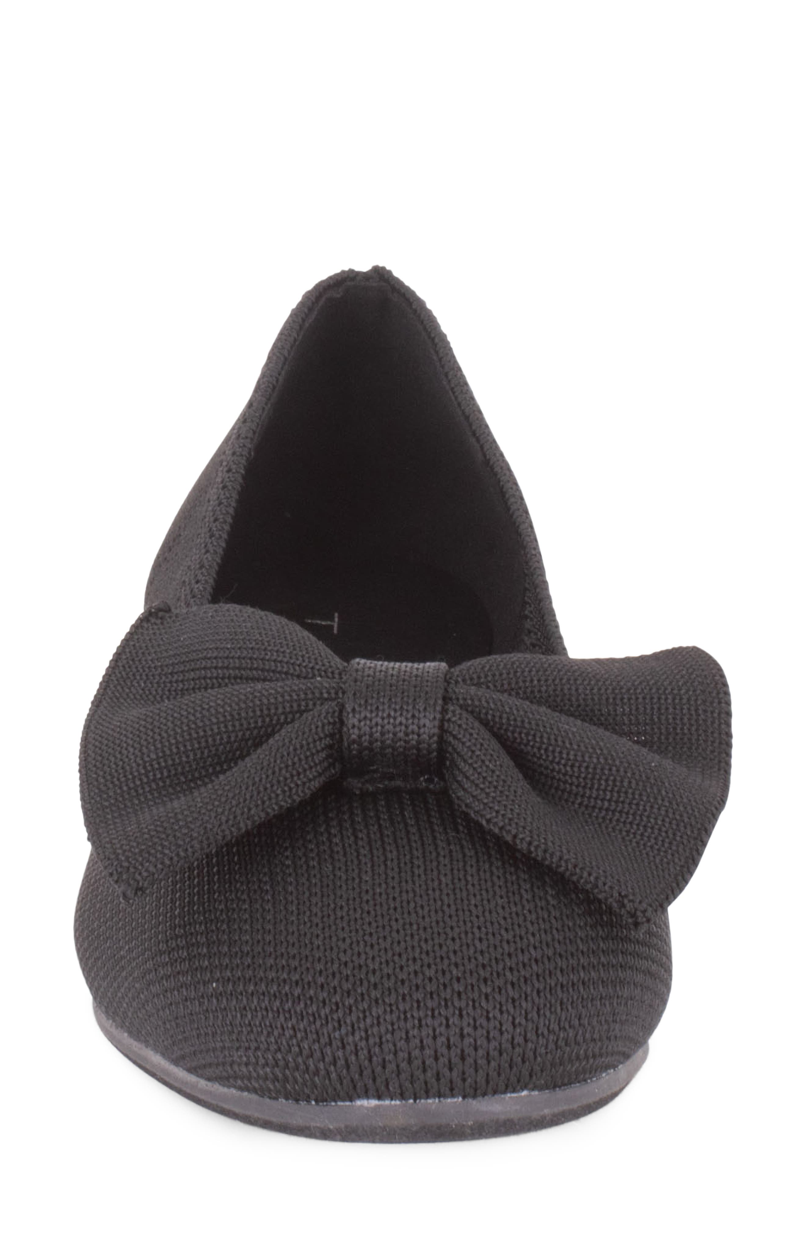 Tahari Casablanca Bow Flat, Alternate, color, Black